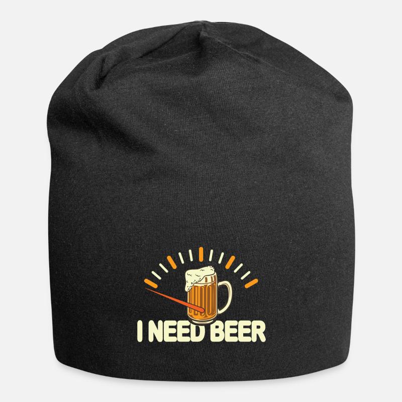 I need beer empty tank - Jersey Beanie - black