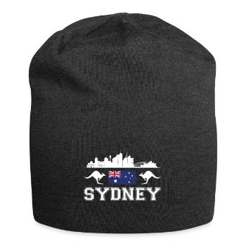 Sydney - Jersey Beanie - charcoal grey - Front