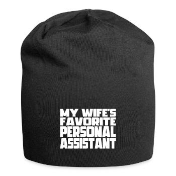 Le mari assistant personnel préféré de ma femme - Bonnet en jersey - noir - Devant