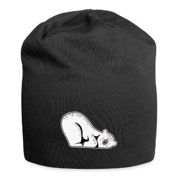 Polar Bear Winter - Jersey Beanie - black - Front