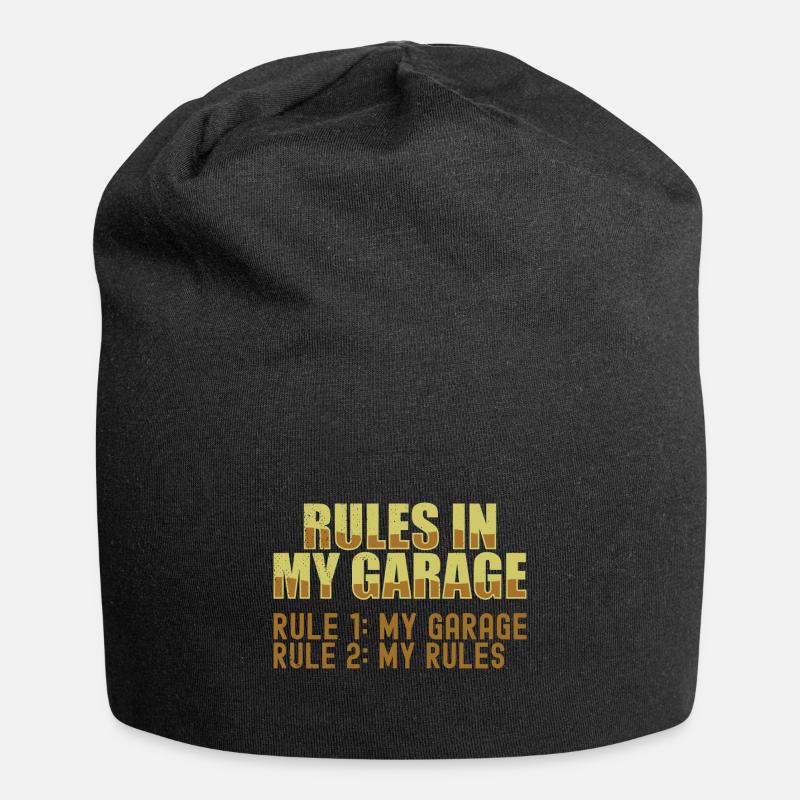 Garage Rules - Rule 1 My Garage Rule 2 My Rules - Jersey-Beanie - Schwarz