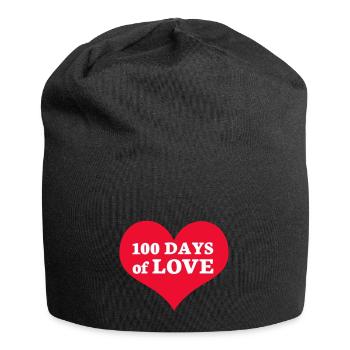 100 jours d’amour - Bonnet en jersey - noir - Devant