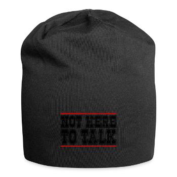Gym Not Here To Talk Weightlifter Fitness - Jersey Beanie - black - Front