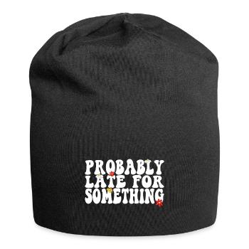 Sarscastic Probably Late for Something Retro - Jersey-Beanie - Schwarz - Vorne