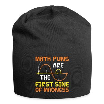 Maths d’humour Geeks geeks cadeau de maths - Bonnet en jersey - noir - Devant