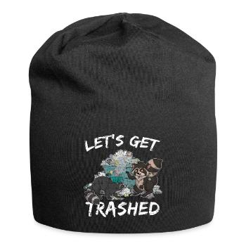 Ratons laveurs cadeau raton laveur - Bonnet en jersey - noir - Devant