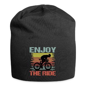 Bike Riding Man Enjoy the Ride - Jersey Beanie - black - Front