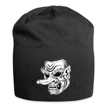 Schädel Skull Horror Japan Halloween Geisha - Jersey Beanie - black - Front