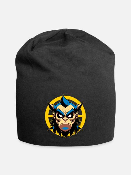 Böser Mann Mit Hörnern - Jersey-Beanie - Schwarz