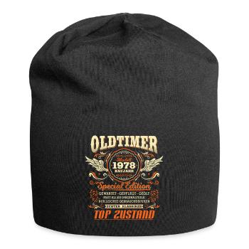 Oldtimer Baujahr 1978 Jahrgang Geburtstag Geschenk - Jersey-Beanie - Schwarz - Vorne