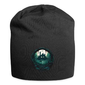 Die Versunkene Stadt Atlantis - Jersey-Beanie - Schwarz - Vorne
