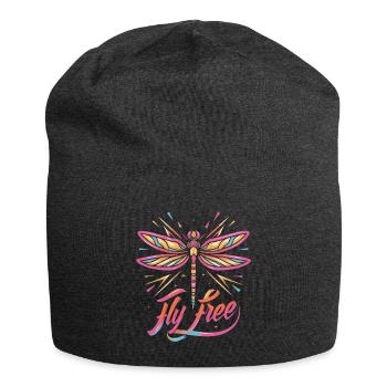 Fly Free - Dragonfly - Jersey-Beanie - Anthrazit - Vorne