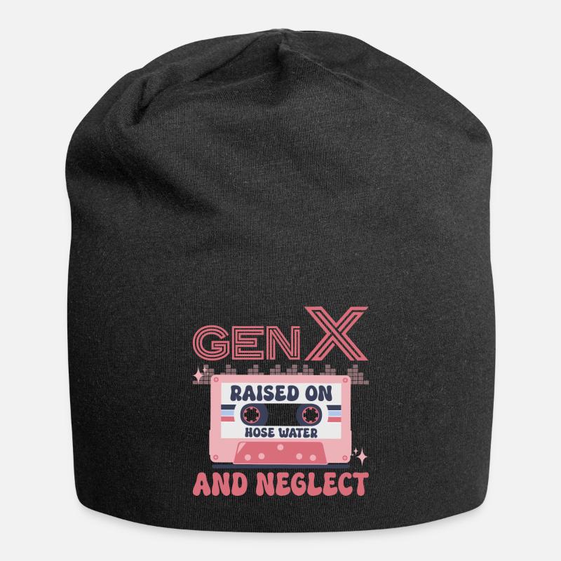Generation X Humor - Jersey-Beanie - Schwarz