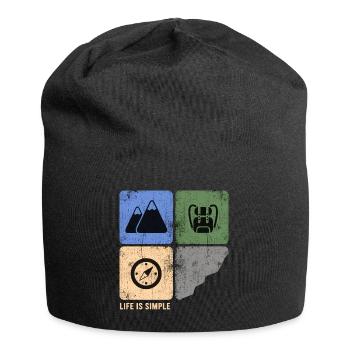 Mountain Hiking Ridge Hike Alpin Bergfex - Jersey Beanie - black - Front