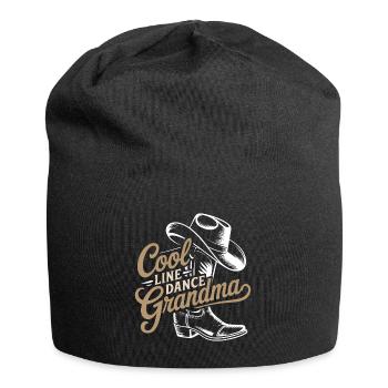 Coole Line Dance Oma. Oma hat Freude am Tanzen - Jersey-Beanie - Schwarz - Vorne