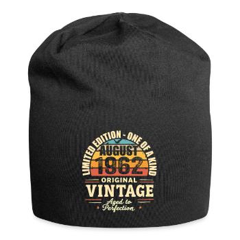 August 1962 Birthday August 1962 - Jersey Beanie - black - Front