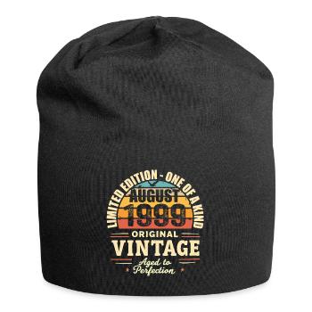August 1999 Geburtstag August 1999 - August 1999 - Jersey-Beanie - Schwarz - Vorne