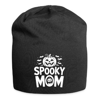 Spooky Mama - Chemise d’Halloween de maman - Bonnet en jersey - noir - Devant