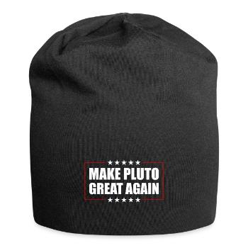 Pluto Make Pluto Great Again - Jersey-Beanie - Schwarz - Vorne