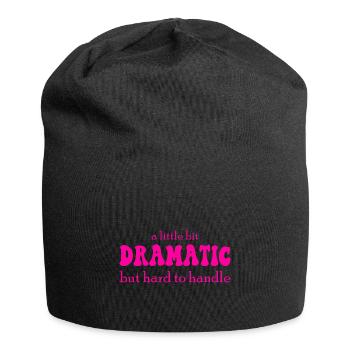 A Little Bit Dramatic - Jersey-Beanie - Schwarz - Vorne