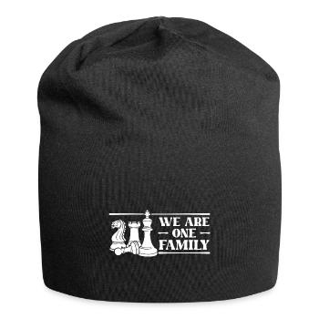 Chess We Are One Family Chess Moves - Jersey-Beanie - Schwarz - Vorne