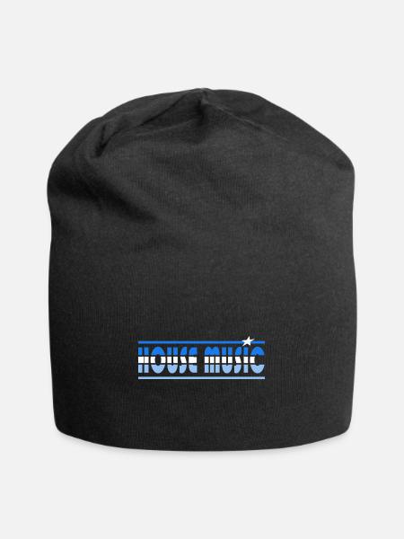 House Musik Retro - Jersey-Beanie - Schwarz