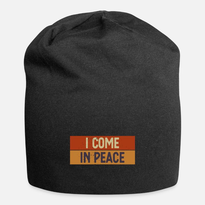 I am peace funny matching couples - Jersey-Beanie - Schwarz