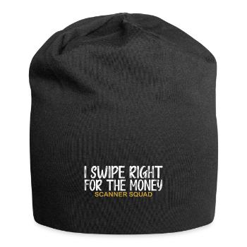 Cashier Register Counter Retail Worker - Jersey Beanie - black - Front