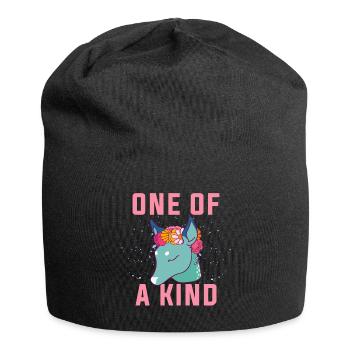 Einer von einer Art. Einzigartige Dow.Magical Gifts.Deer. Fohlen - Jersey-Beanie - Schwarz - Vorne