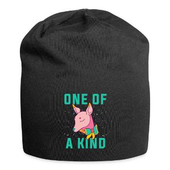 Einer von einer Art. Einzigartige Dow.Magical Gifts.Deer.Foal - Jersey-Beanie - Schwarz - Vorne