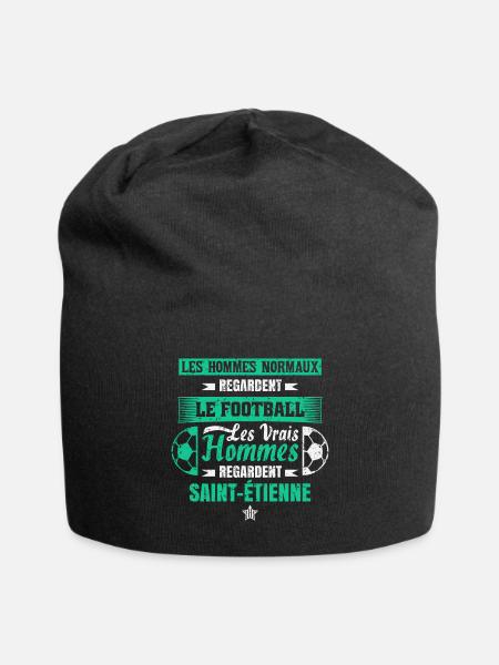 Saint-Étienne,foot,socer,club,football, - Bonnet en jersey - noir