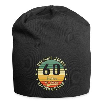 60 Jahre Dienstjubiläum Firmenjubiläum Arbeit - Jersey-Beanie - Schwarz - Vorne