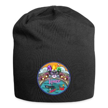 Venedig, Italien - Jersey-Beanie - Schwarz - Vorne