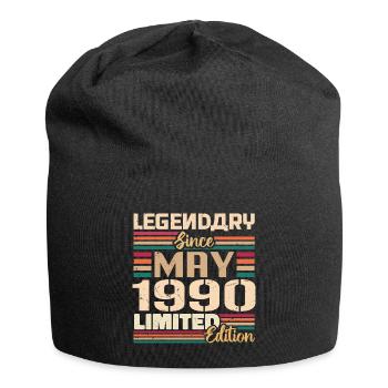 Mai 1990 Mai - Jubiläum Mai 1990 - Jersey-Beanie - Schwarz - Vorne