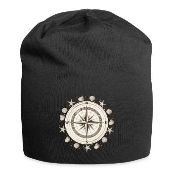 Compass Maritime Shells Travel - Jersey Beanie - black - Front