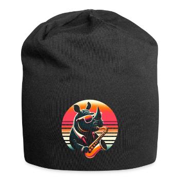 Rhinoceros Saxophone - Jersey Beanie - black - Front