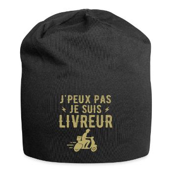 Ich kann nicht, ich bin ein Zusteller - Jersey-Beanie - Schwarz - Vorne