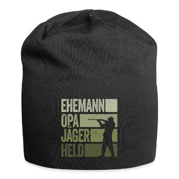 Ehemann Opa Jäger Held Rotwild Jagd Jagen Lustig - Jersey-Beanie - Schwarz - Vorne