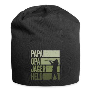 Papa Opa Jäger Held Rotwild Jagd Jagen Lustig - Jersey-Beanie - Schwarz - Vorne