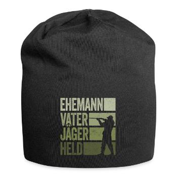 Ehemann Vater Jäger Held Rotwild Jagd Jagen Lustig - Jersey-Beanie - Schwarz - Vorne