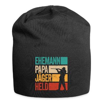Ehemann Papa Jäger Held Rotwild Jagd Jagen Lustig - Jersey-Beanie - Schwarz - Vorne