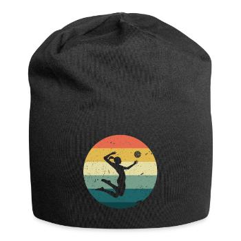 Beach volleyball retro - Jersey Beanie - black - Front