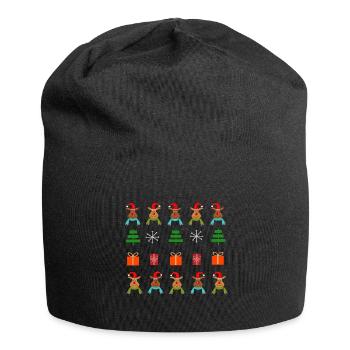 Thème de Noël - Bonnet en jersey - noir - Devant