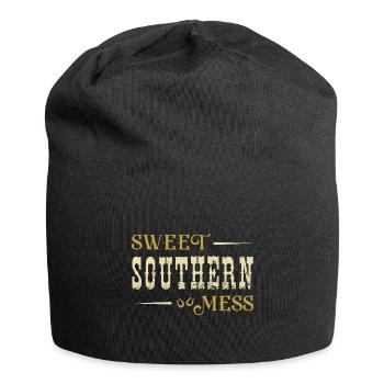 Süßes südliches Durcheinander - Jersey-Beanie - Schwarz - Vorne