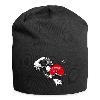 Summer Vibes Plain Doddle - Jersey Beanie - black - Front