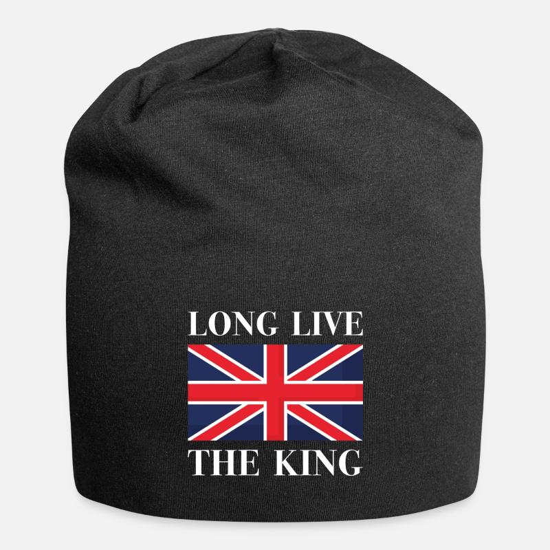 Es lebe der König - Jersey-Beanie - Schwarz