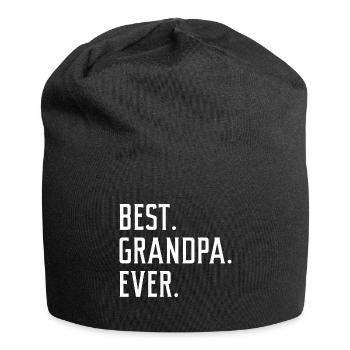 Bester Opa aller Zeiten - Jersey-Beanie - Schwarz - Vorne