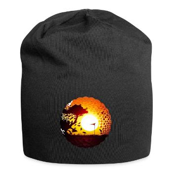 Golf, is a sport for skill and endurance - Jersey Beanie - black - Front