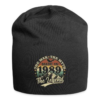 Vintage 1989 né homme mythe légende - Bonnet en jersey - noir - Devant