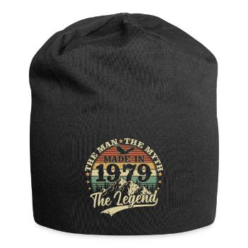 Millésime 1979 né homme mythe légende - Bonnet en jersey - noir - Devant